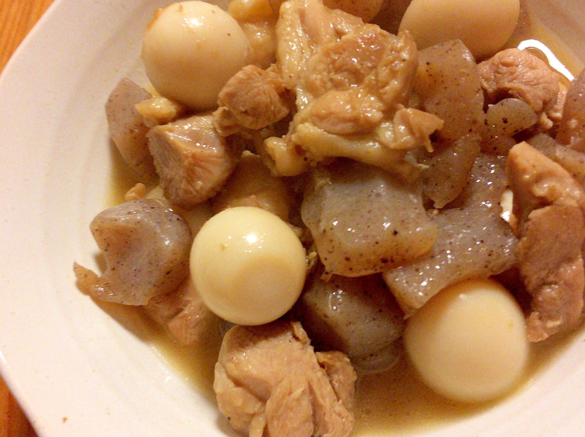 こんにゃくと鶏肉の甘辛煮