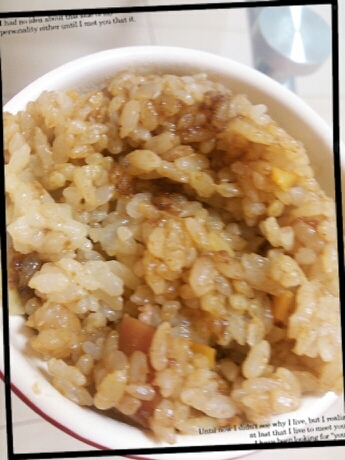 炊飯器でカレーピラフ