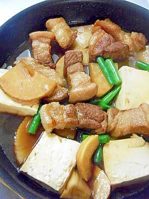 タケノコと豚肉のうま煮