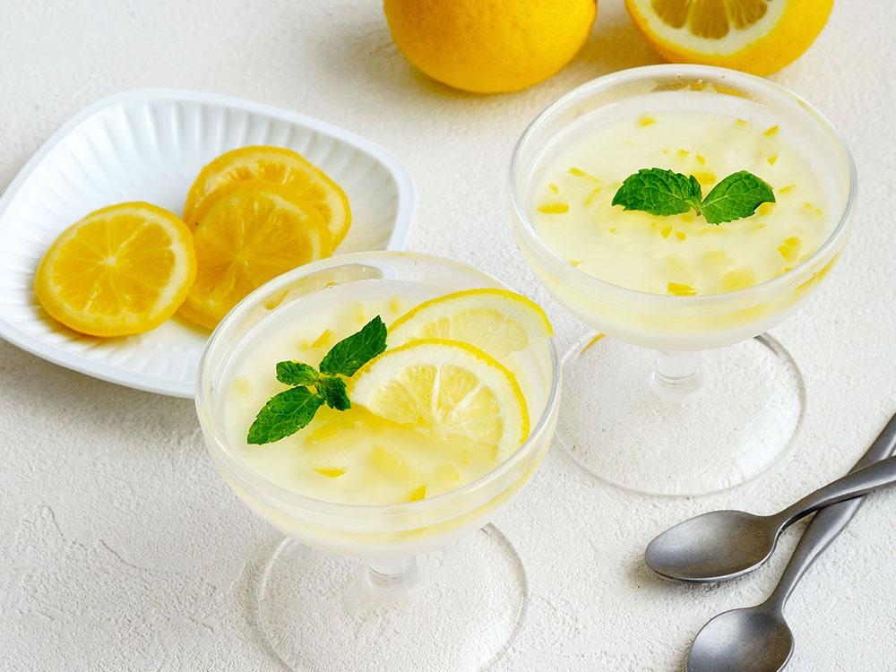 塩レモンのジュレミルクプリン