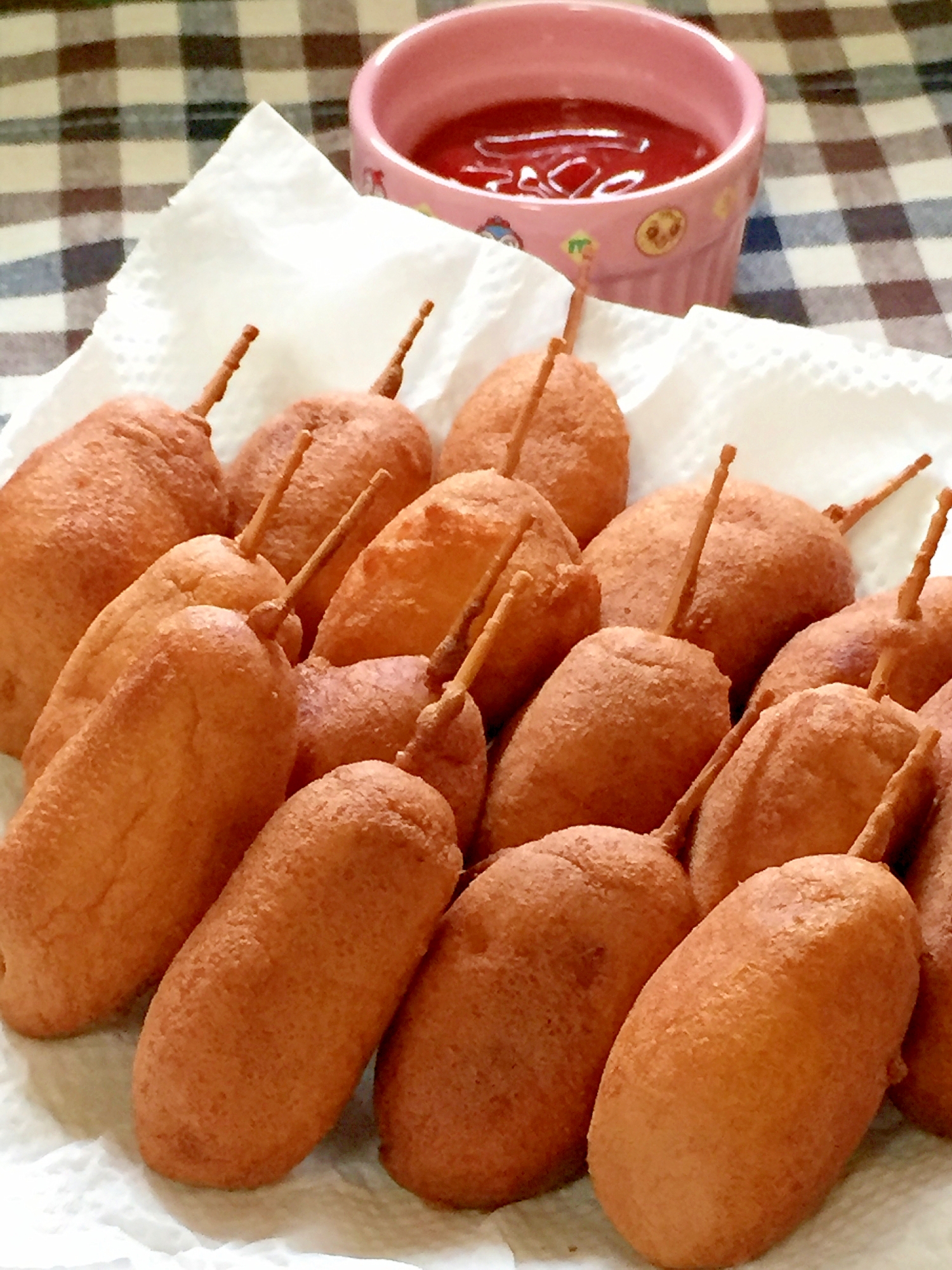 ホットケーキミックスdeミニアメリカンドッグ レシピ 作り方 By みさきらりんず 楽天レシピ ホットケーキミックスdeミニアメリカンドッグ レシピ 作り方 By みさきらりんず 楽天レシピ