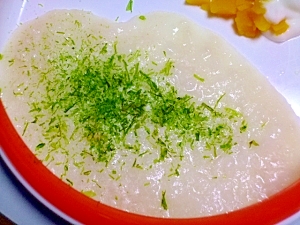 ゆっくり離乳食 中期yoマグロのお粥さん 青のりと レシピ 作り方 By Nozayomi 楽天レシピ