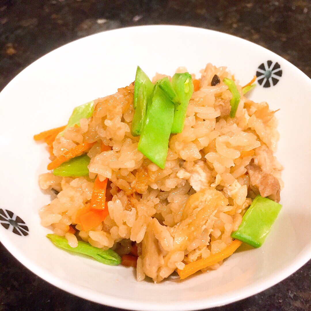 おうちにある食材で☆鶏肉の炊き込みご飯