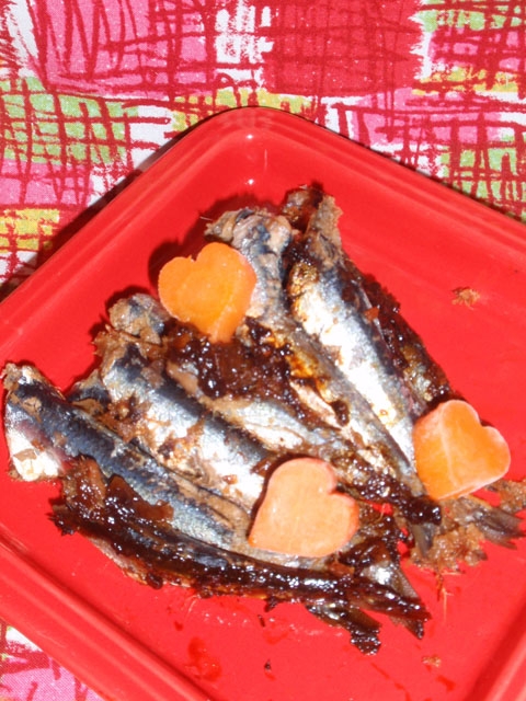 炊飯器de鰯の梅煮