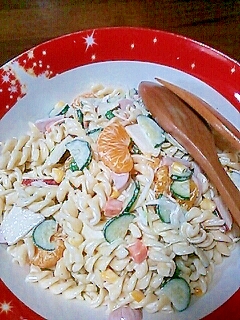 野菜&果物たっぷりマカロニサラダ