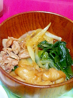 節約レシピ 葉玉ねぎですき焼き風煮物 レシピ 作り方 By あぃ Ai 楽天レシピ