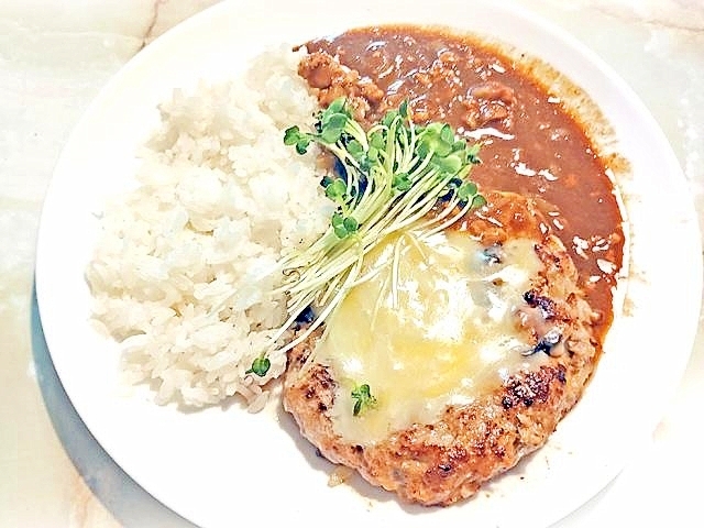 業スーのレトルトで!我が家のカリーバーグディッシュ