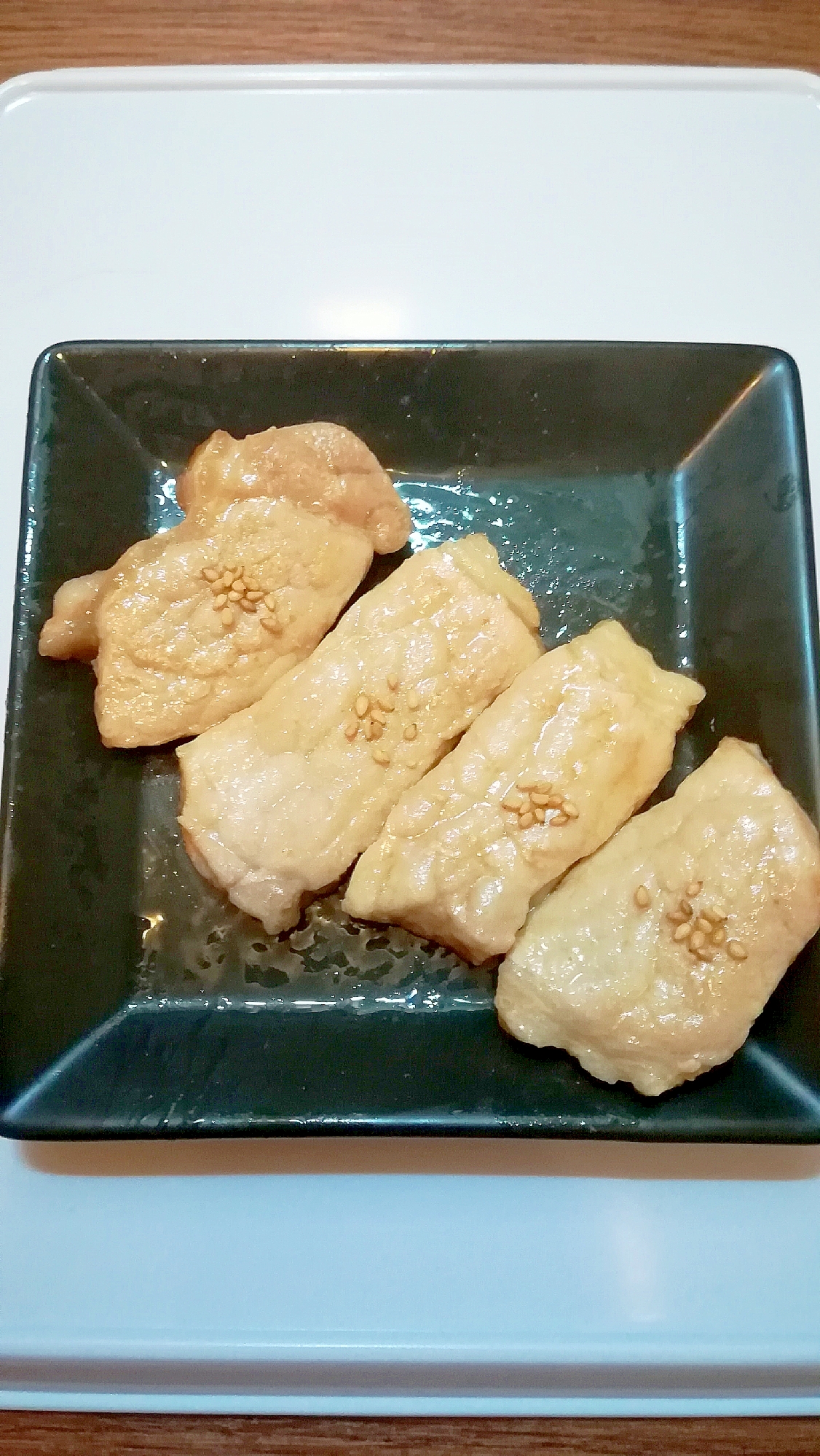 かんたんおつまみ♪豚ロース肉の中華風味焼き