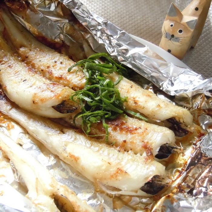 トースターで簡単きすのマヨにんにく風味焼き