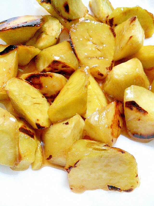 レンジでしっとり☆大学芋風さつまいも