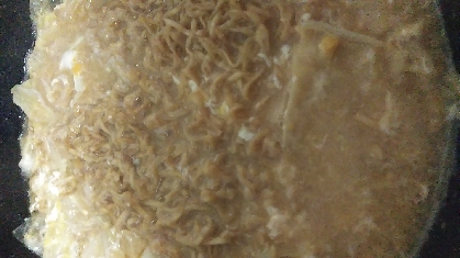 キャベツと卵のチキンラーメン☆