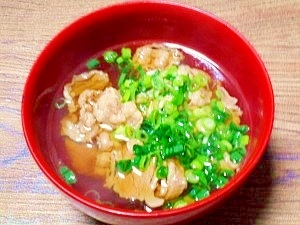 澄んだスープの☆肉吸い