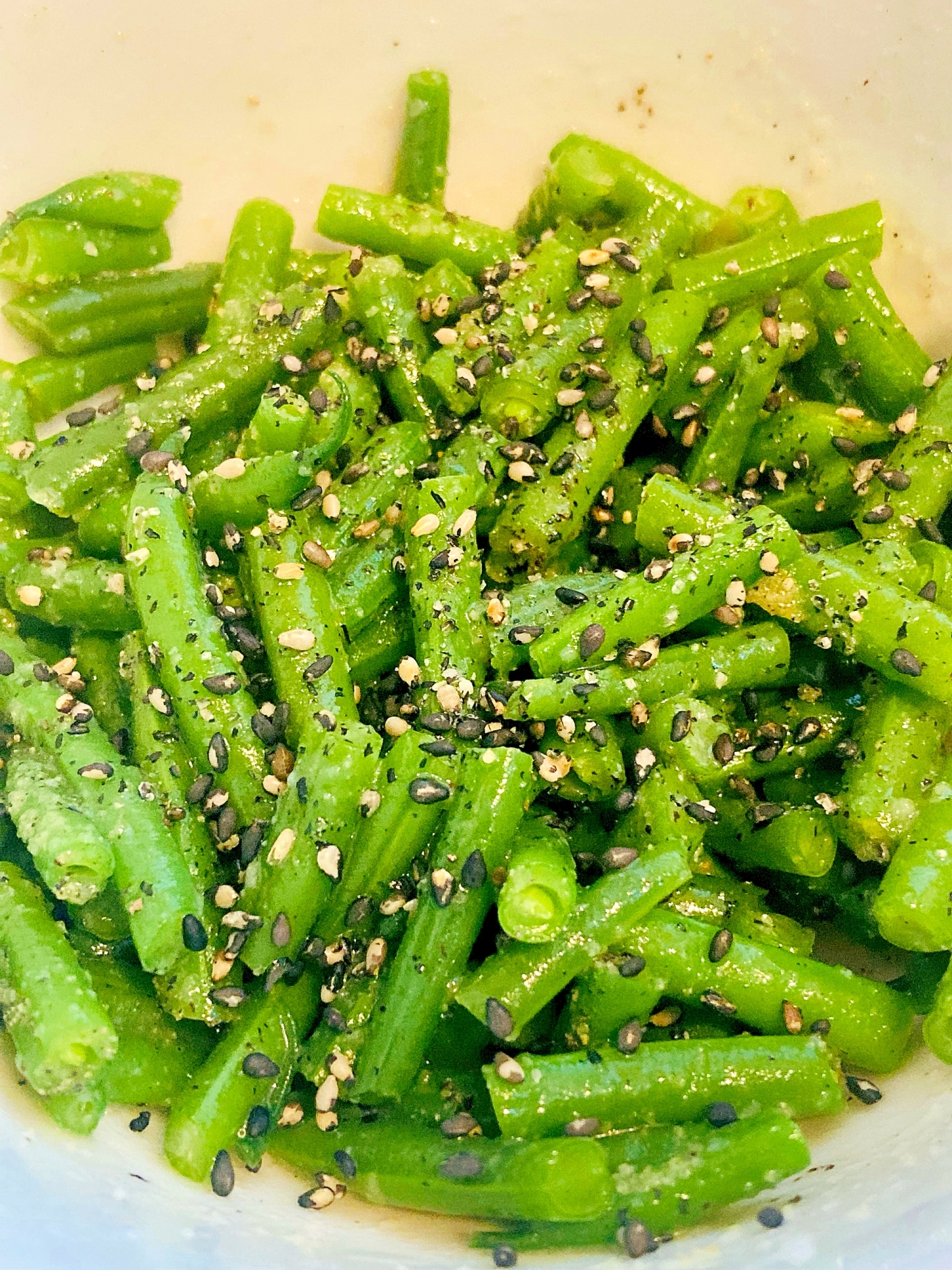 サヤインゲンの塩麹ナムル