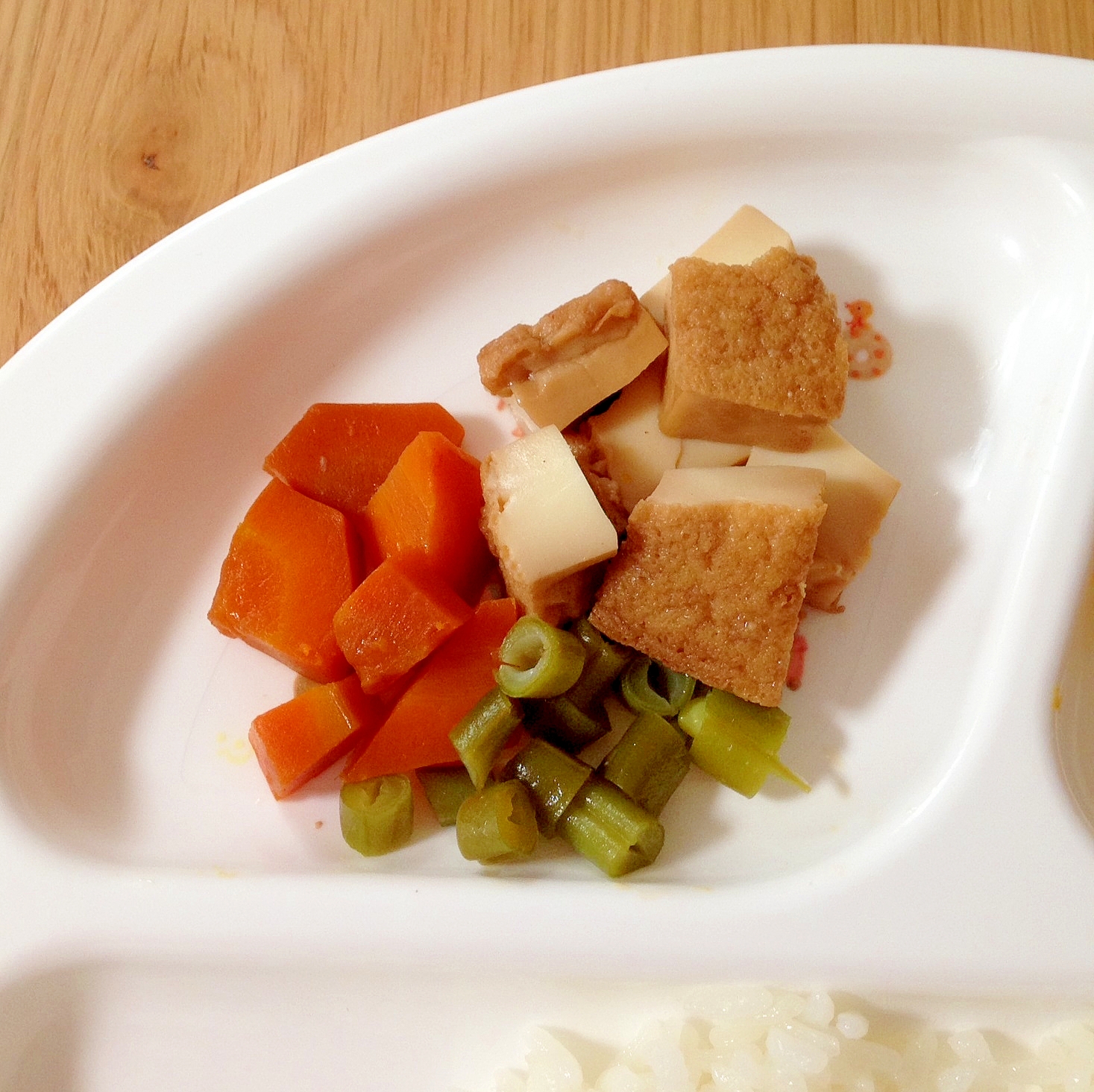 離乳食完了期 厚揚げと野菜の煮物 レシピ 作り方 By も る す け 楽天レシピ