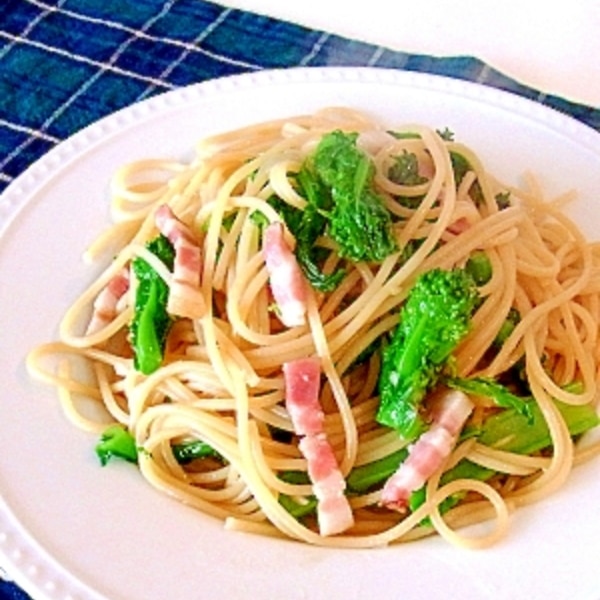 菜の花とベーコンのパスタ バター醤油味 レシピ 作り方 By メリッコ 楽天レシピ 菜の花とベーコンのパスタ バター醤油味 レシピ 作り方 By メリッコ 楽天レシピ