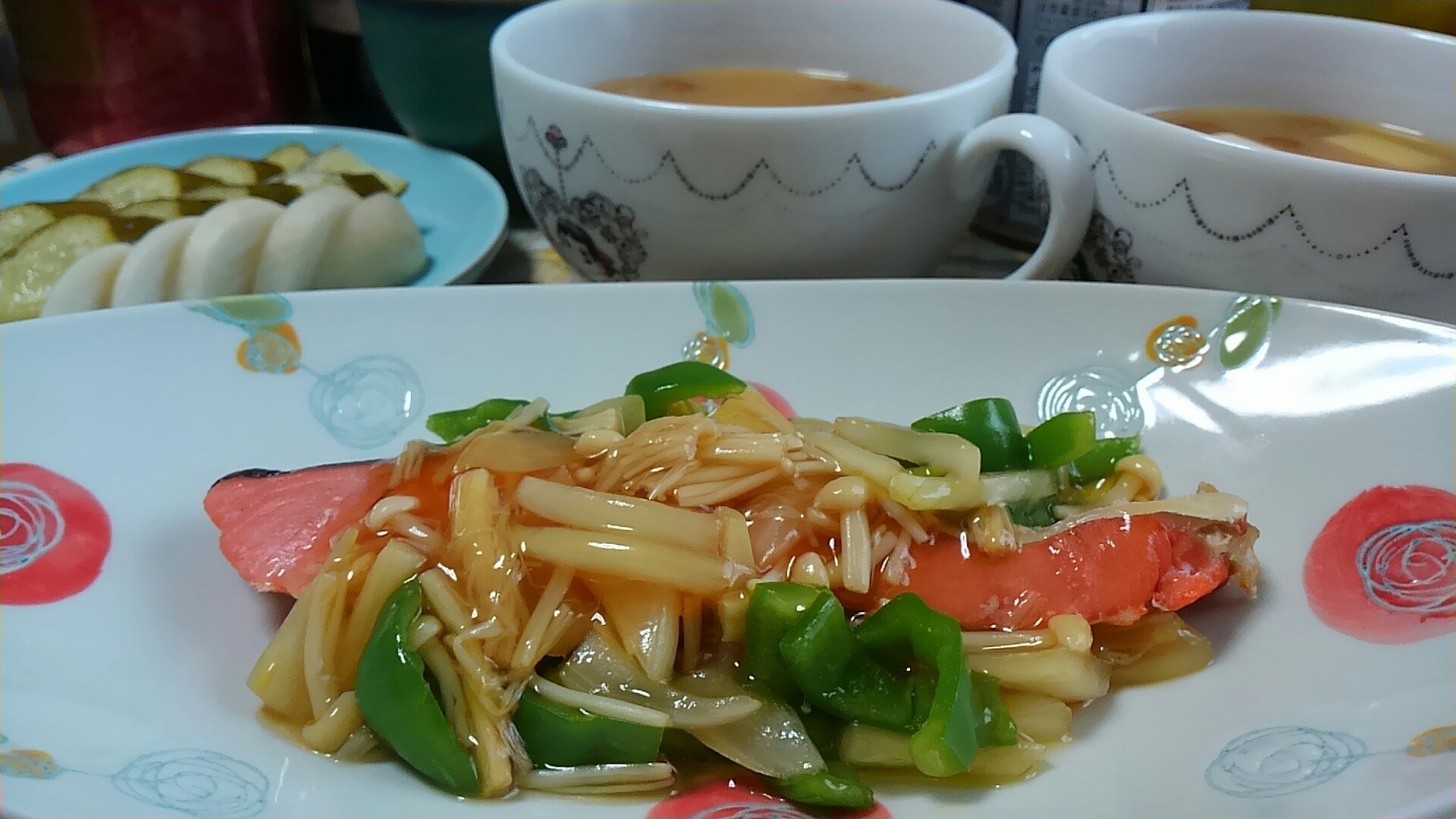 鮭の野菜あんかけ＊