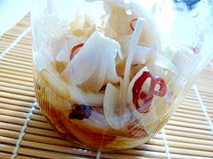 常備菜　＊新玉ねぎの酢醤油漬け＊