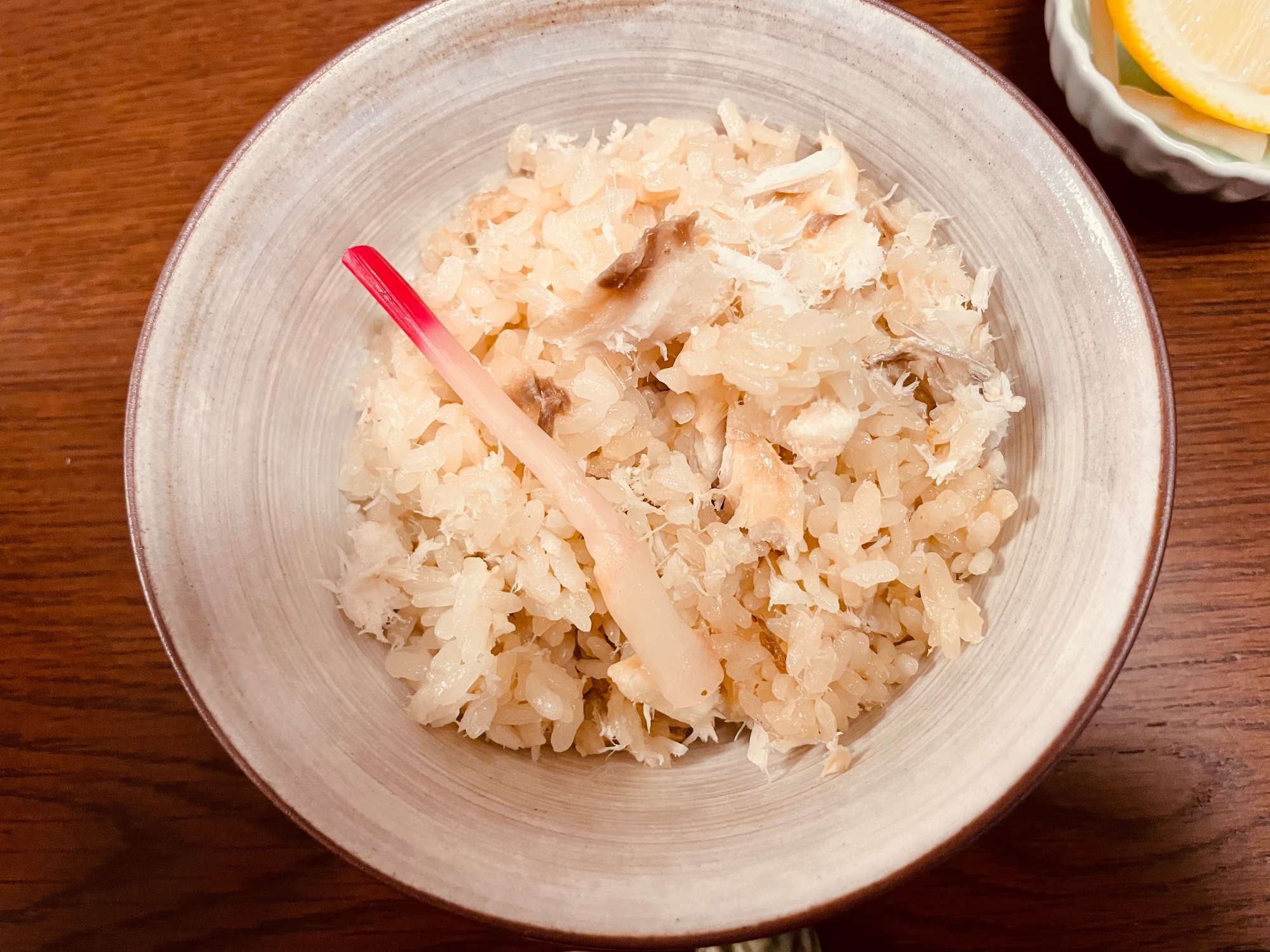 鯛の塩焼きを使って鯛飯・鯛茶漬け