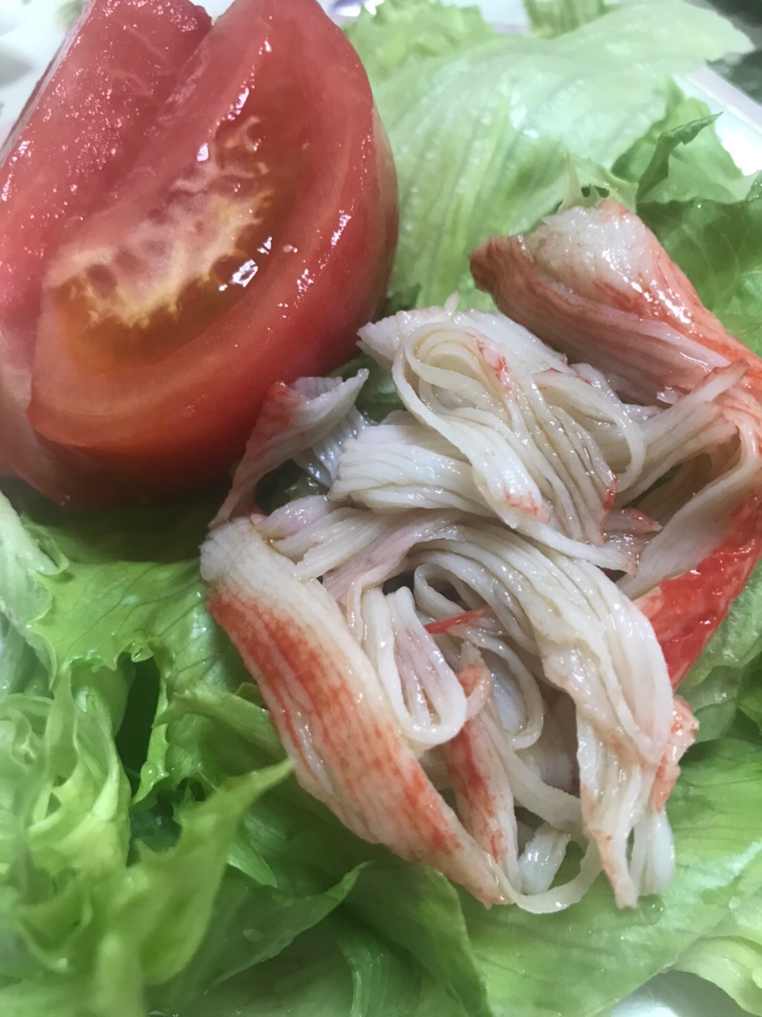 すき焼きのタレを消費！カニカマのサラダ