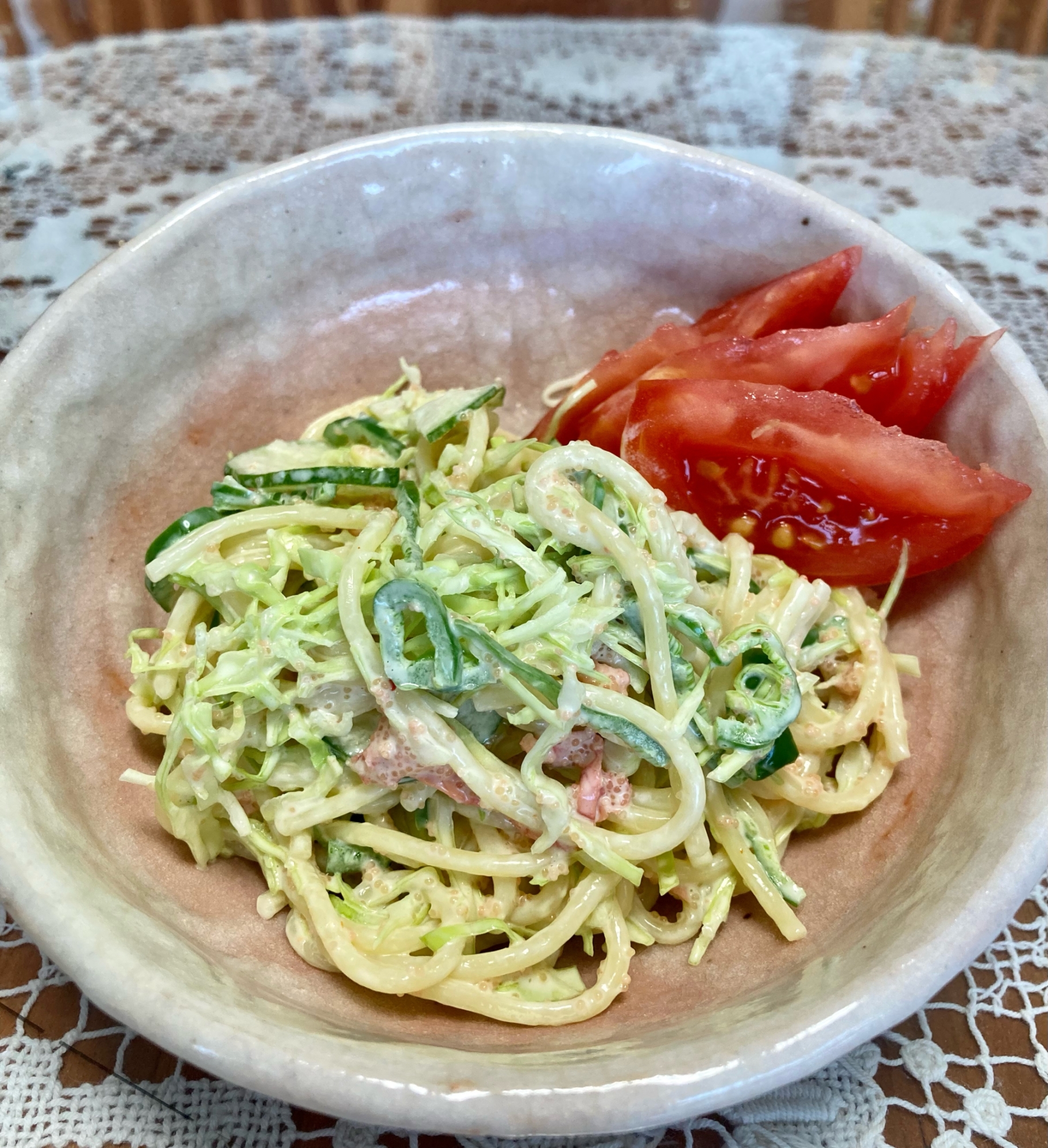 お弁当にも！残ったパスタでお手軽☆スパゲティサラダ