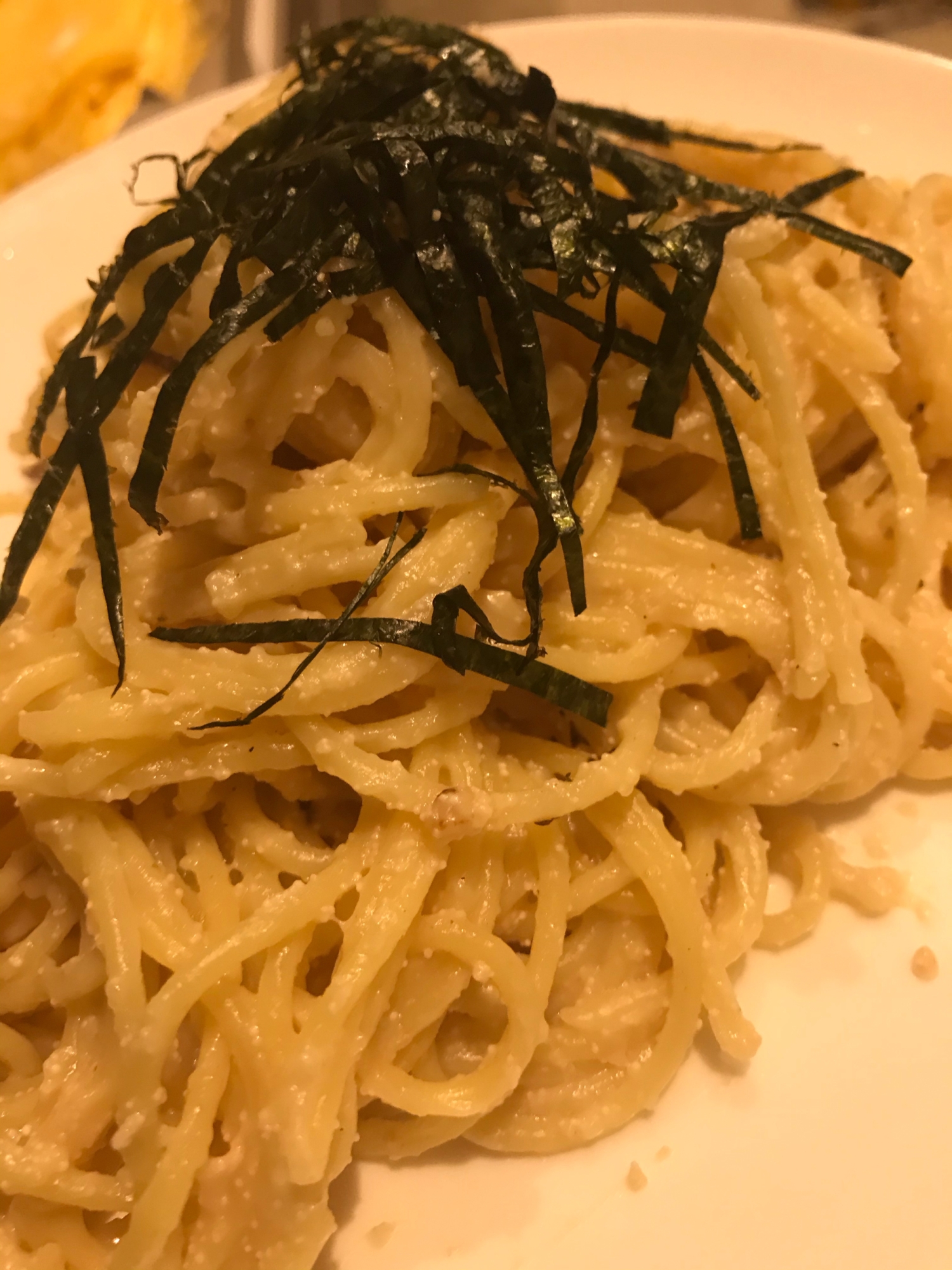 明太ホワイトソーススパゲティ