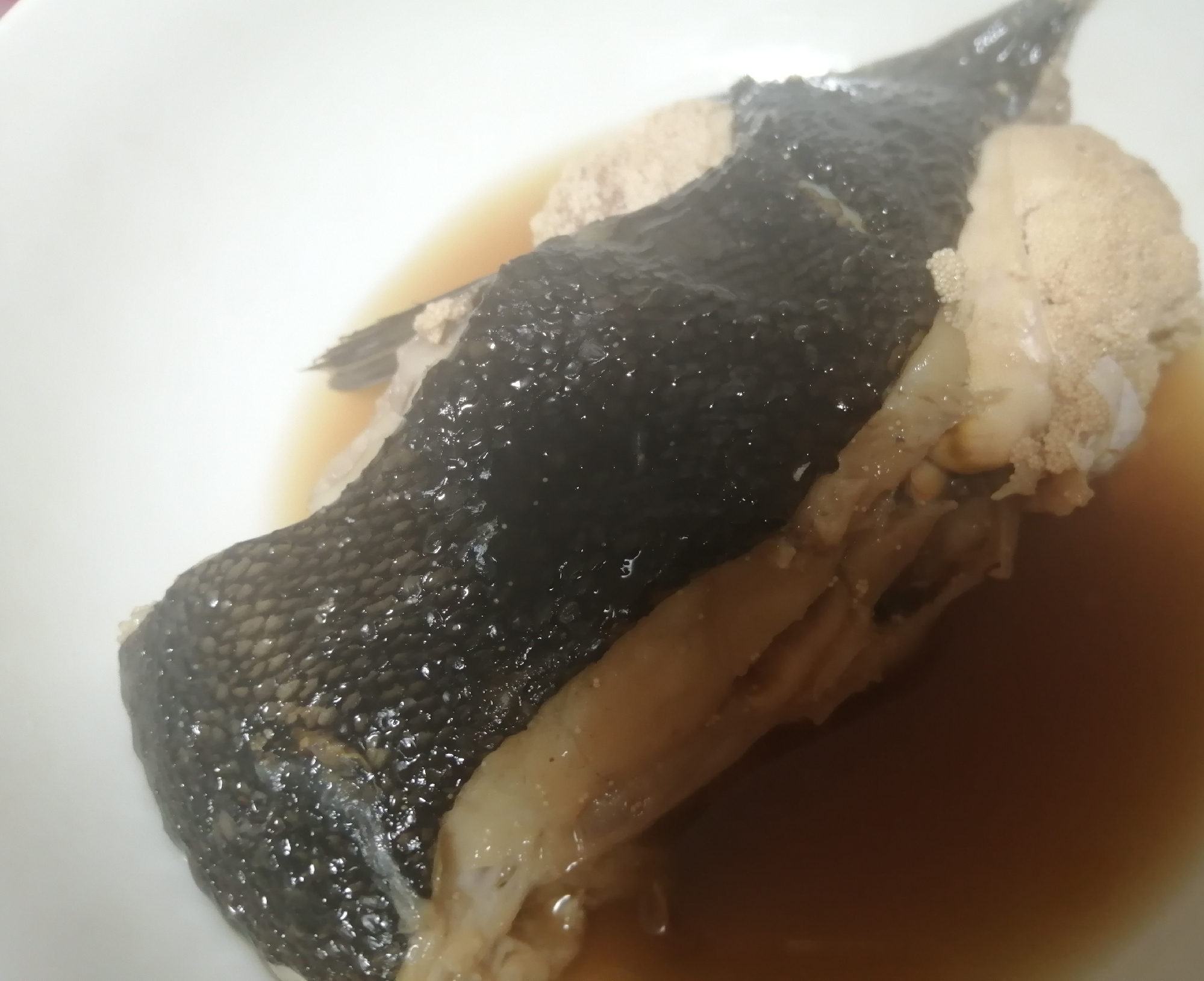 母の日に薄味な黒カレイの煮付け