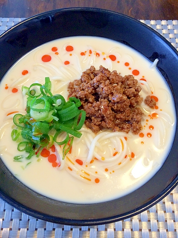 豆乳でヘルシー☆冷し坦々麺