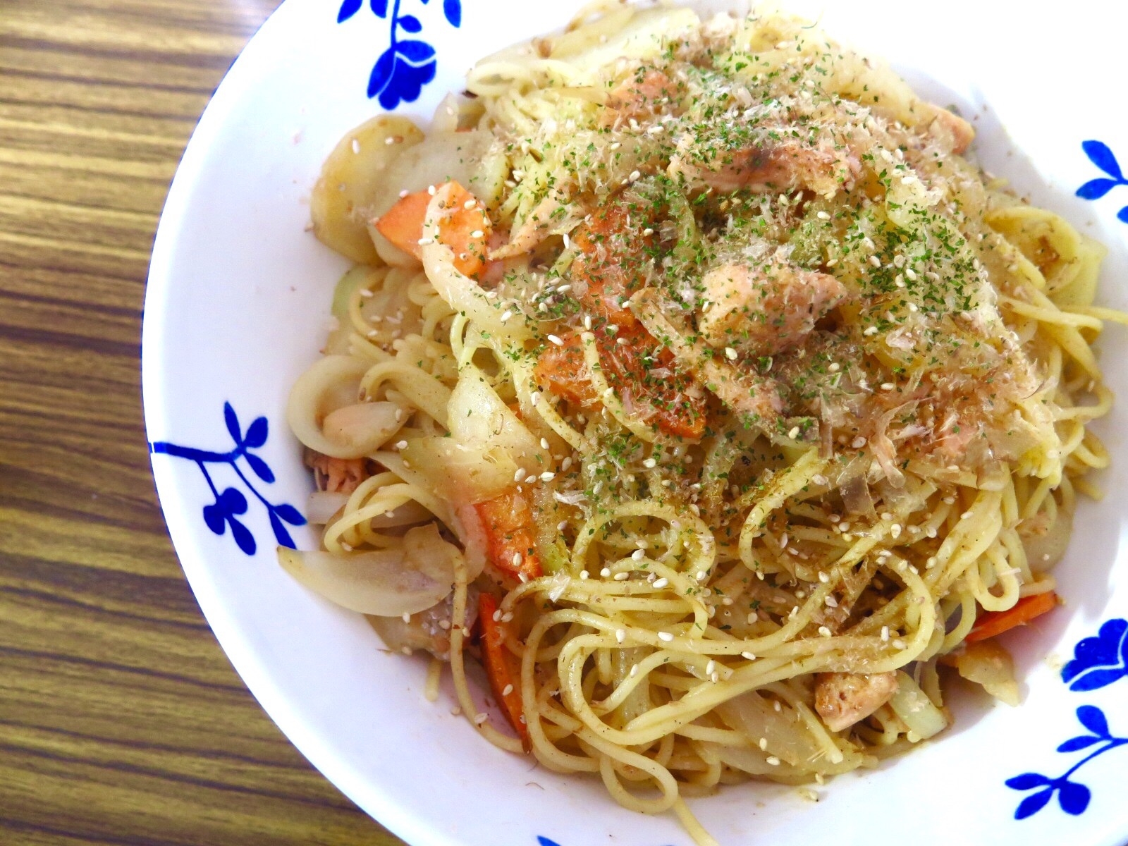 どさんこの心♪鮭のちゃんちゃん焼き風パスタ