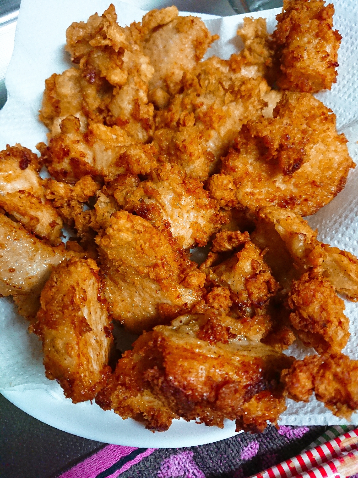パン粉でカリカリ衣の唐揚げ