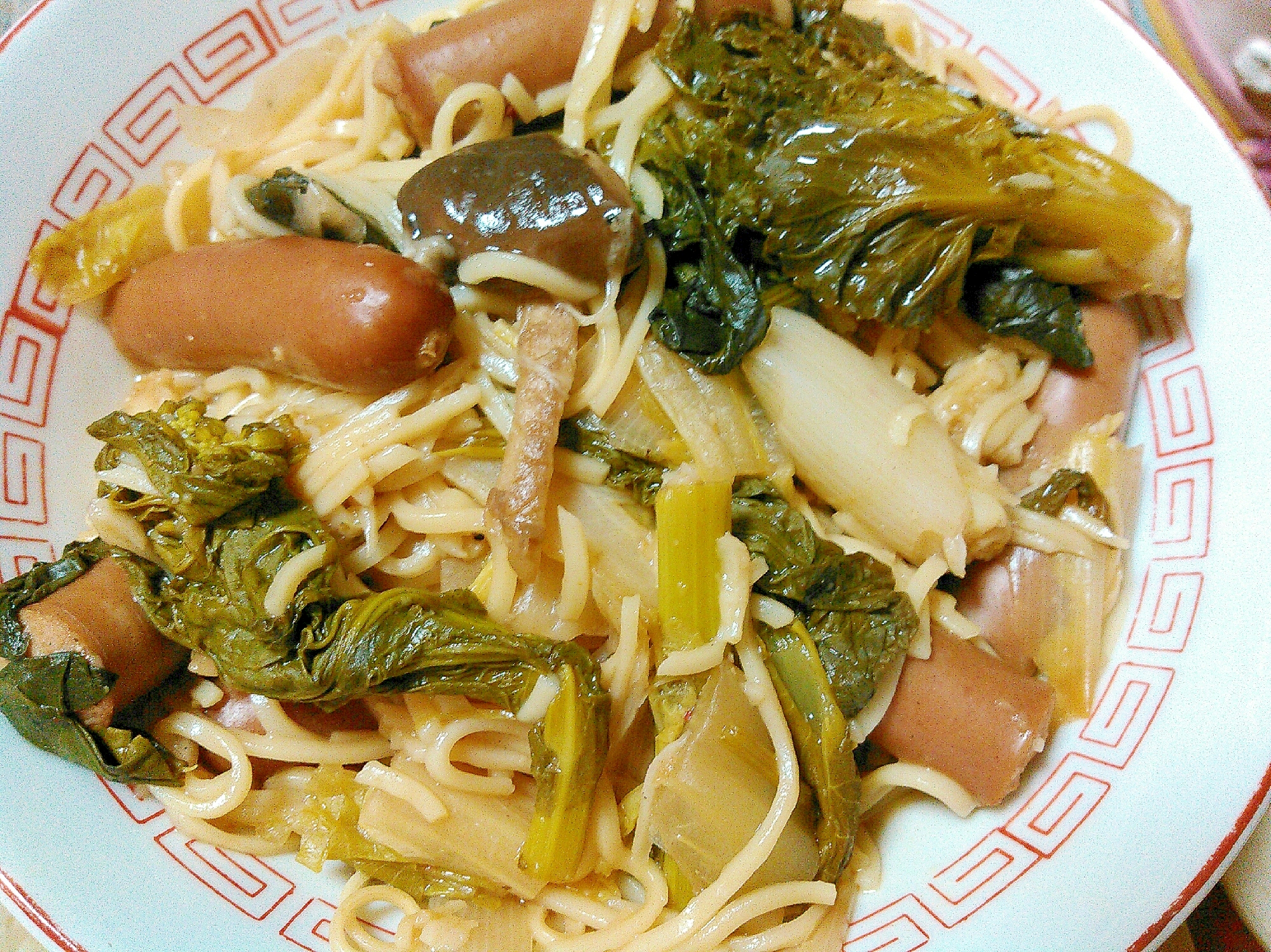 冬野菜たっぷり☆ソーセージでボリューム☆ラーメン