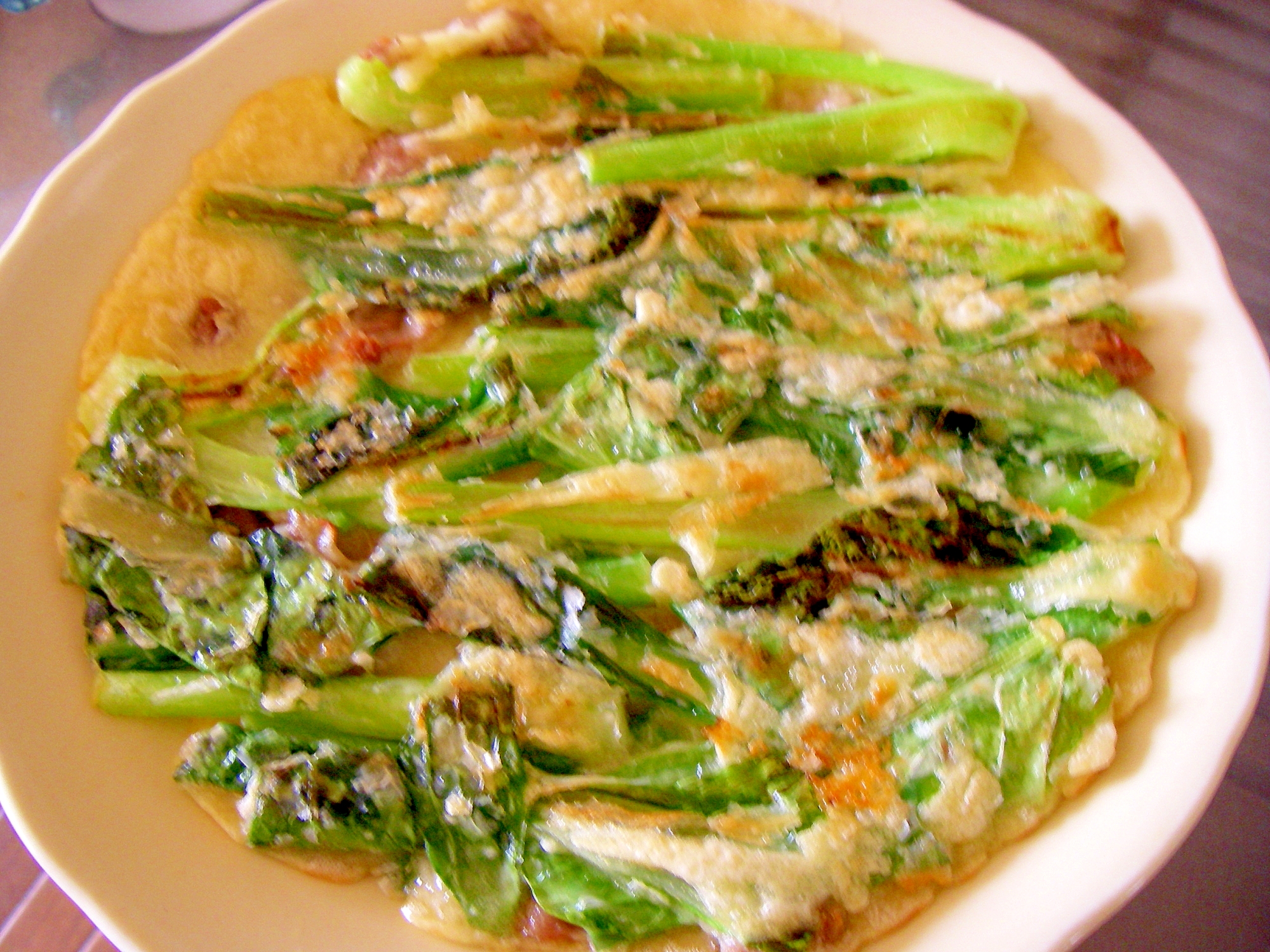 小松菜でチヂミ レシピ 作り方 By 象女 楽天レシピ