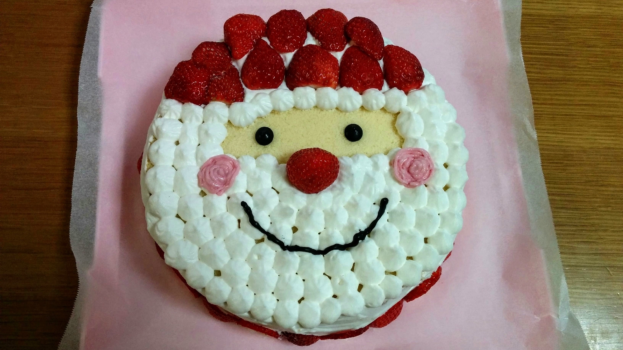 クリスマスケーキ サンタケーキ レシピ 作り方 By あおあおまる 楽天レシピ