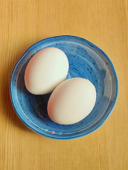 ゆで卵 時短でできました