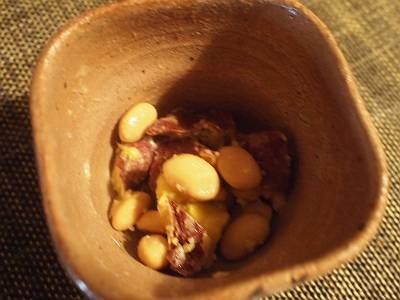 お弁当に　❤さつま芋と煎り大豆のマヨネーズ和え❤