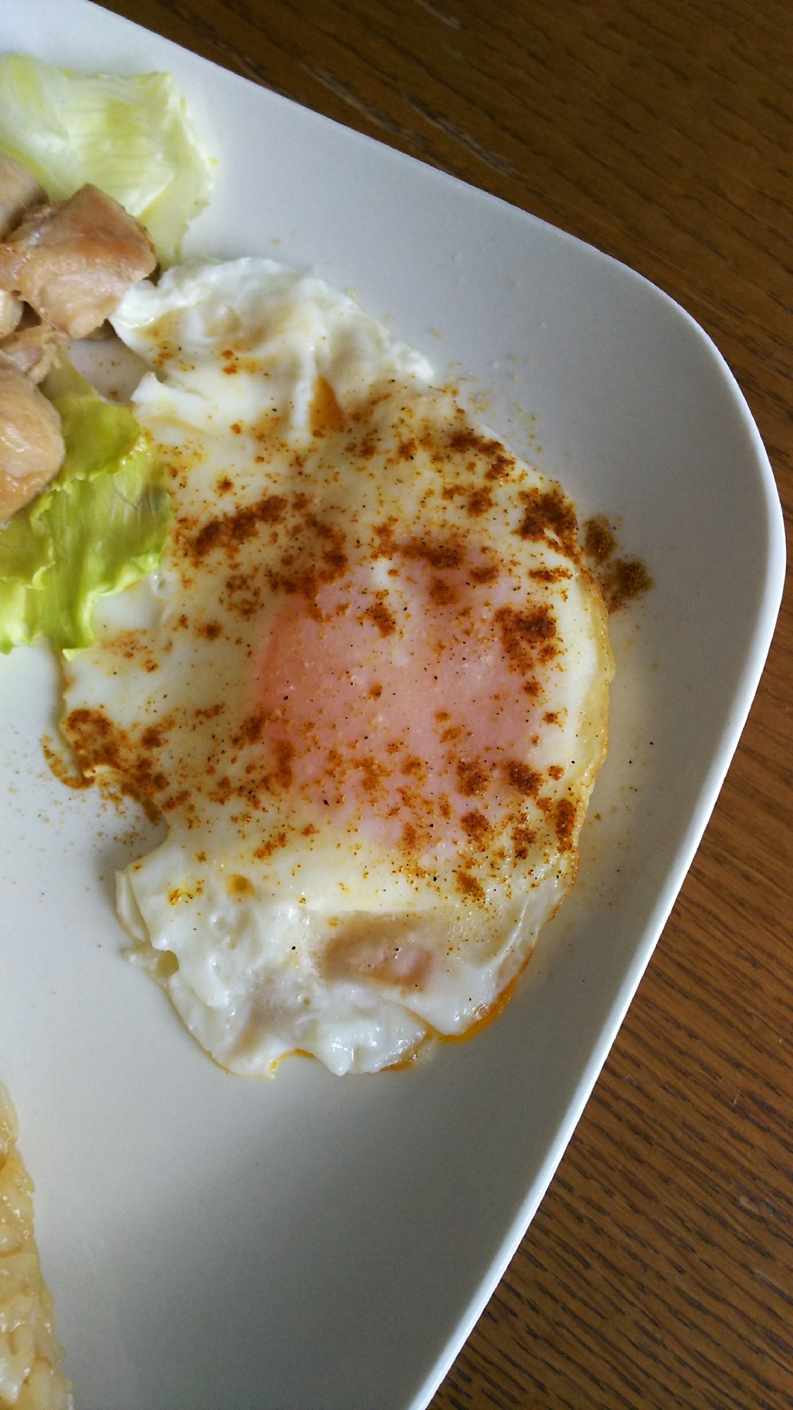 ダシダカレー目玉焼き