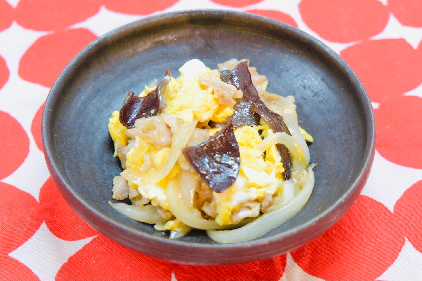 セブンイレブンの豚肉ときくらげの中華卵炒め風 レシピ 作り方 By Apricotcream 楽天レシピ