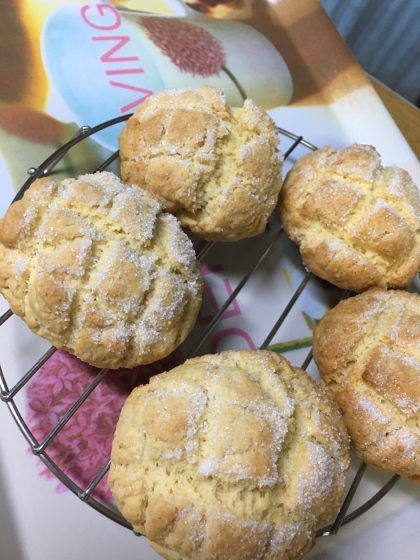 ホットケーキミックスでメロンパン