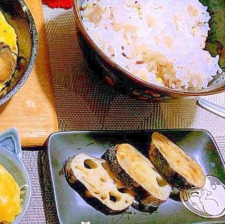 蓮根の白だし焼き