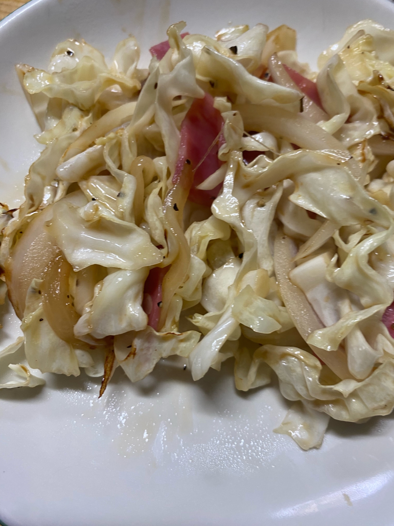 ビアソーセージとキャベツの中華炒め