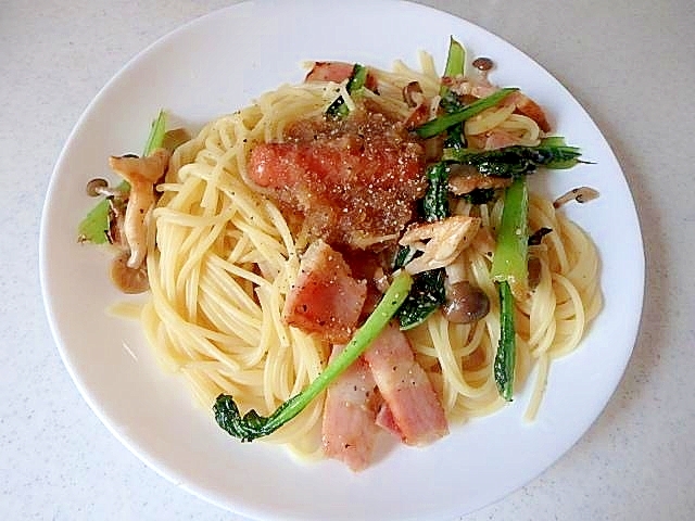 簡単♪小松菜のパスタ