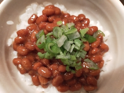 焼肉のタレ納豆ごはん