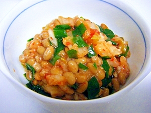 ニラキムチ納豆
