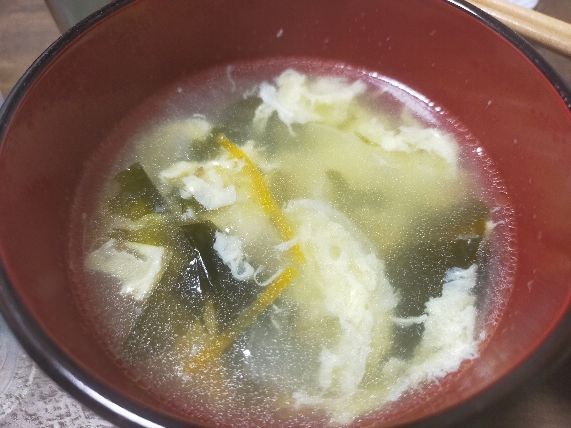 給食の卵スープ