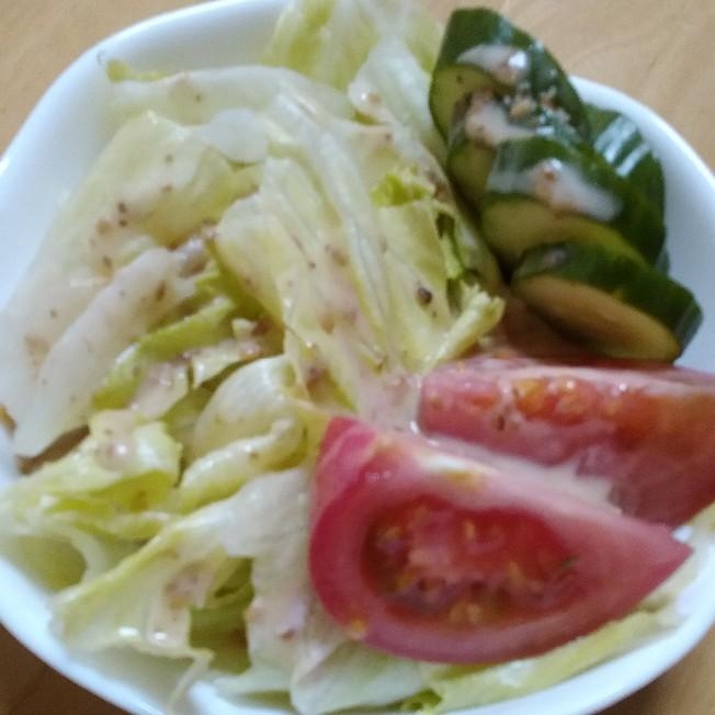 ごまとオイスターソースとマヨネーズのドレッシング