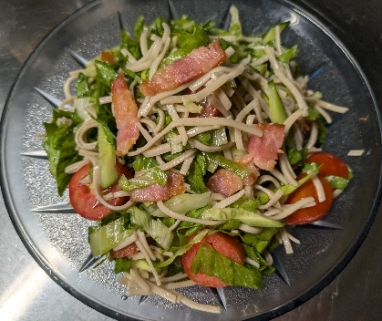 蕎麦が余ったらぜひ☆さっぱり蕎麦サラダ