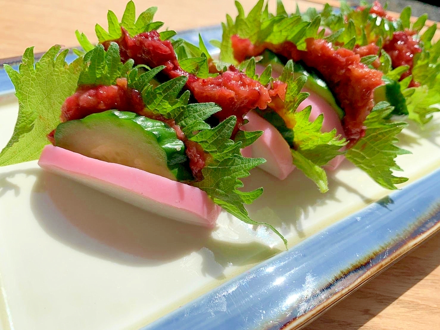 たった5分で簡単おつまみ!梅かまぼこ胡瓜