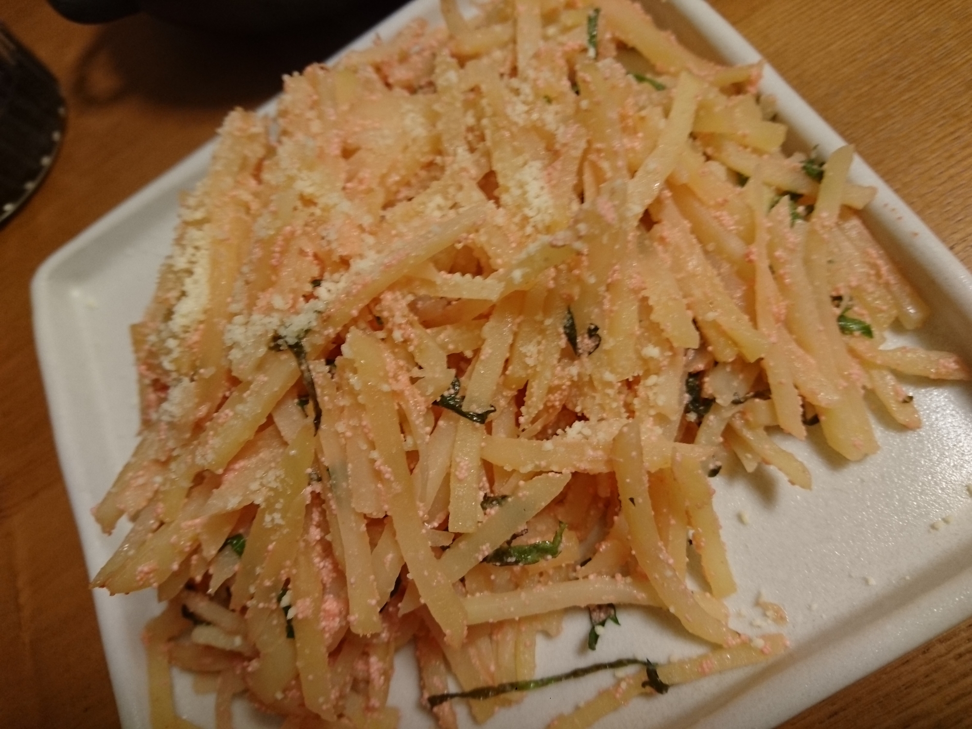 明太子とじゃがいものシャキシャキ炒め