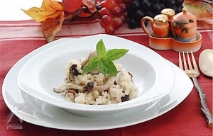 キノコと鶏肉のリゾット レシピ