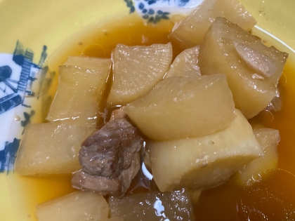 大根と豚肉の煮物