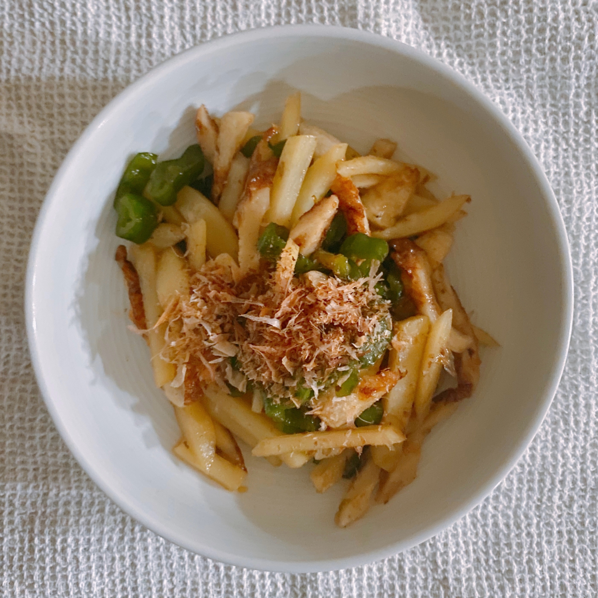 じゃがちくピーマン甘辛炒め煮